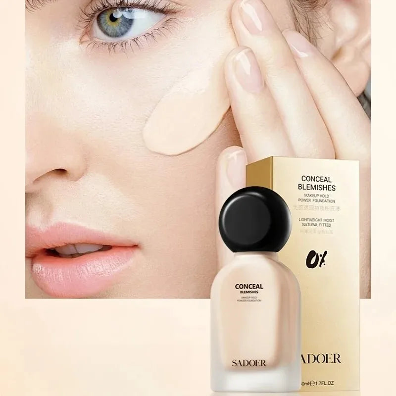 Long-Lasting Matte Finish Liquid Foundation Concealer - 1