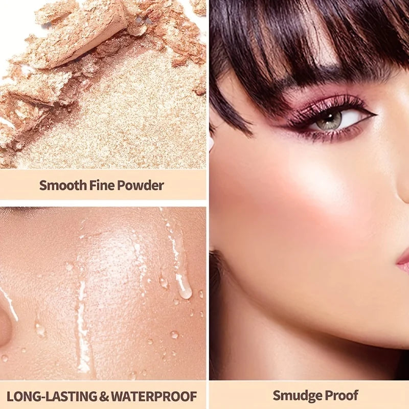 8-Color Shimmer Highlighter and Eyeshadow Palette