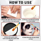 Dual-Split Water-Based Face and Body Paint Set