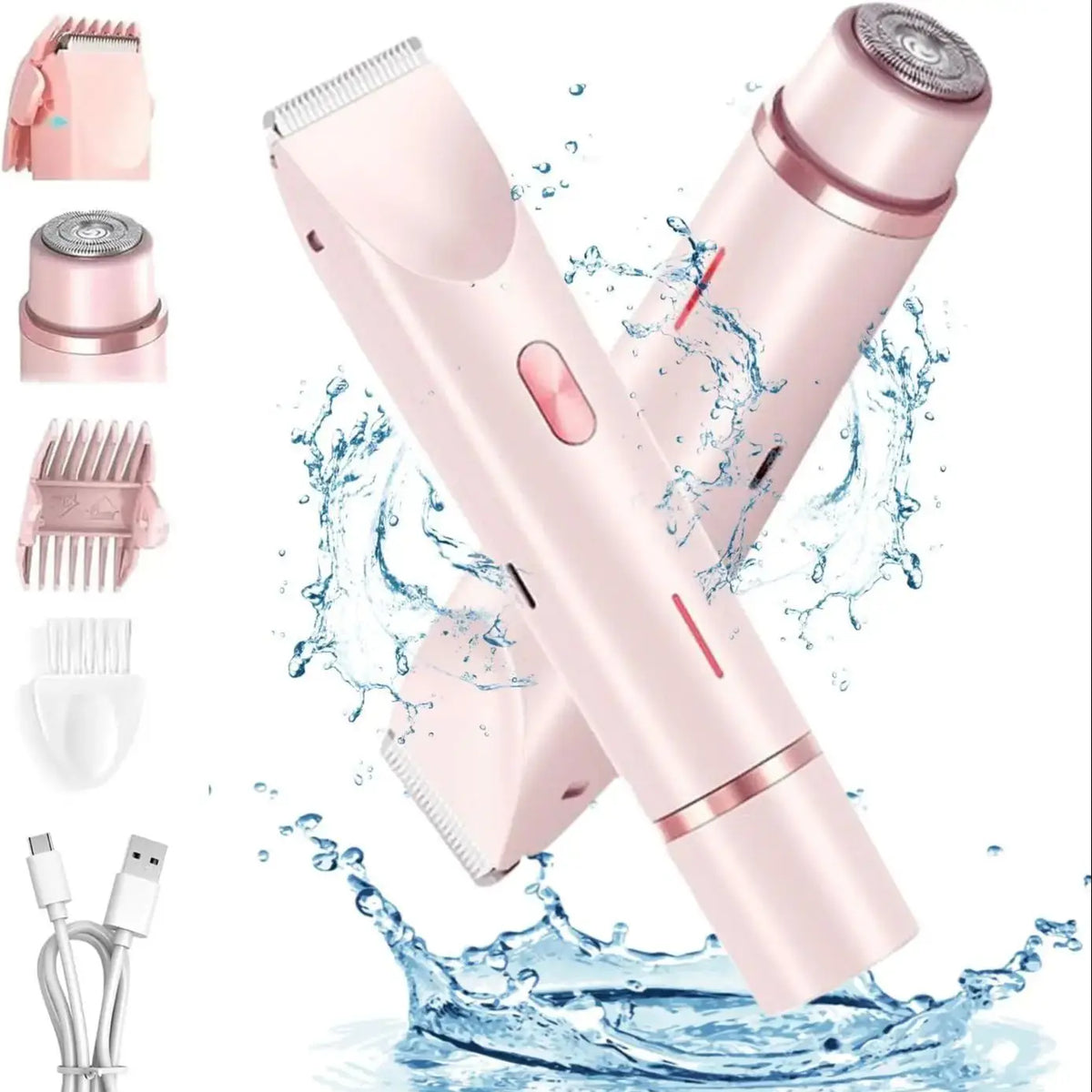 2-in-1 Electric Painless Hair Remover for Face and Body