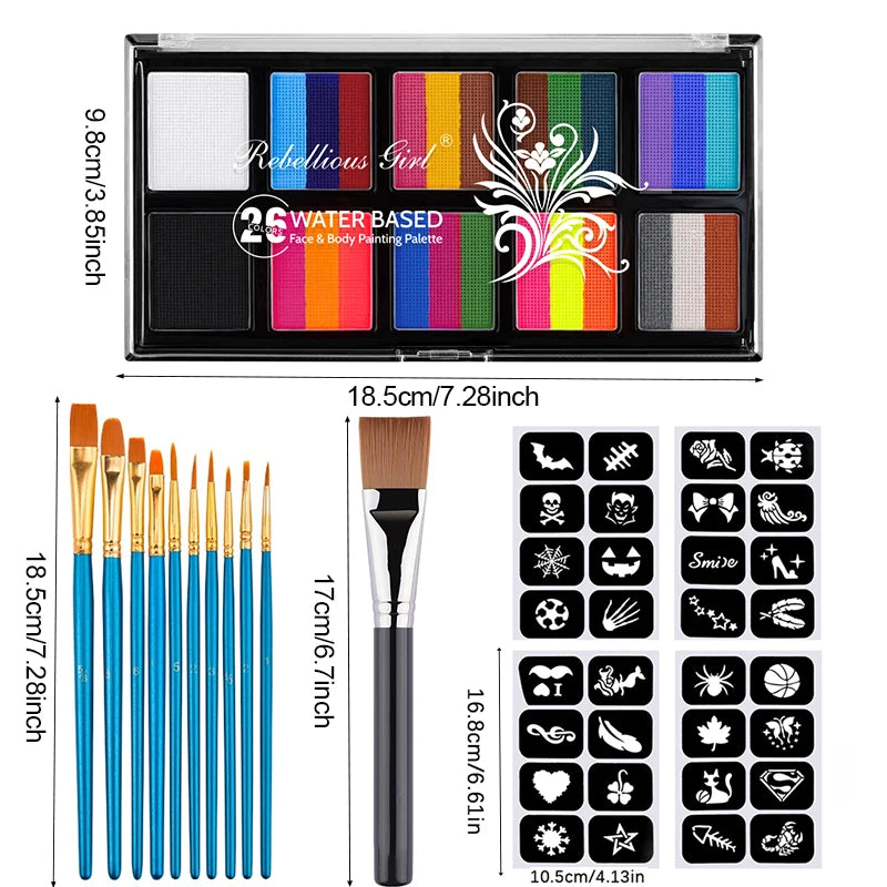 Professional Face and Body Painting Palette Kit for Parties