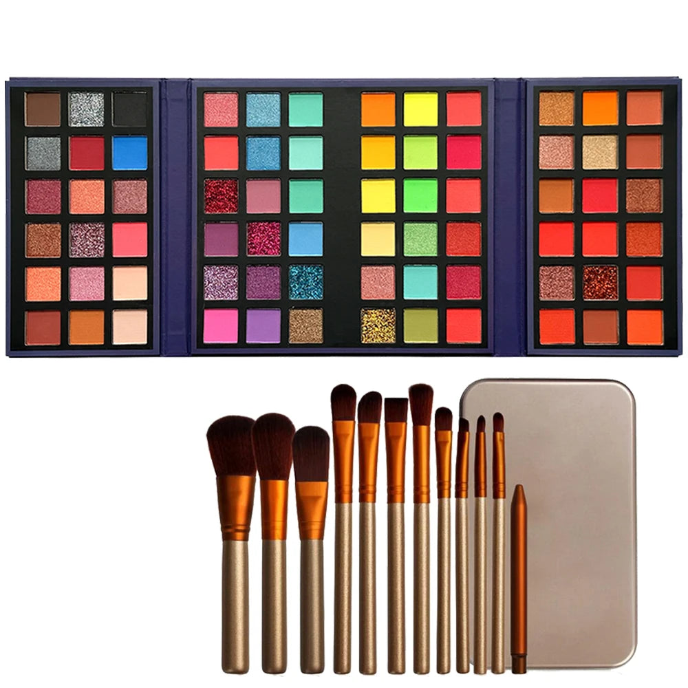 72-Color Professional Rainbow Eyeshadow Palette
