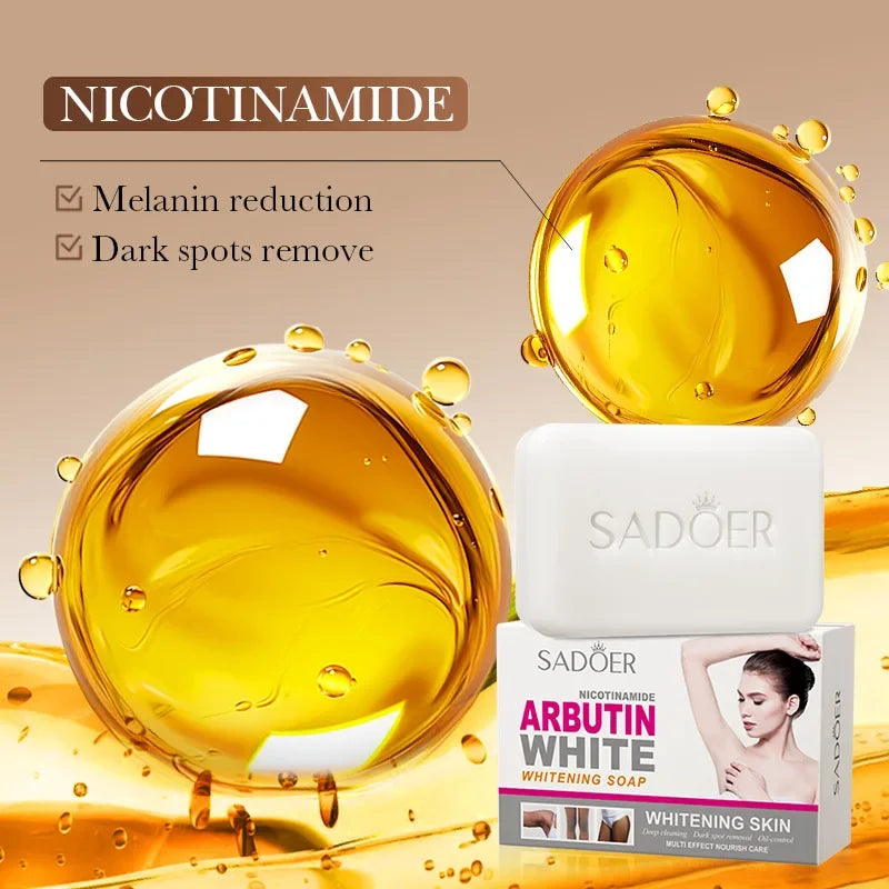 Brightening Niacinamide & Arbutin Handmade Soap for Even Skin Tone - 3