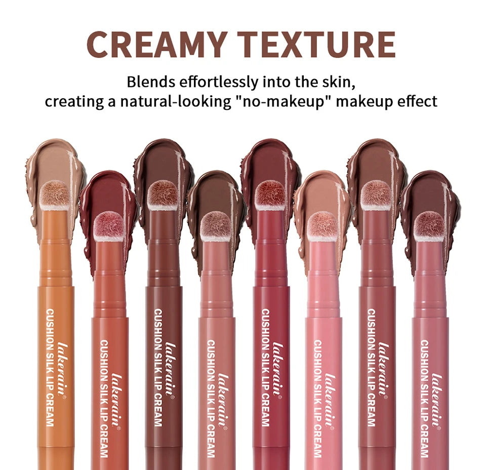 2-in-1 Velvet Lip Cream and Cheek Blush with Cushion Applicator
