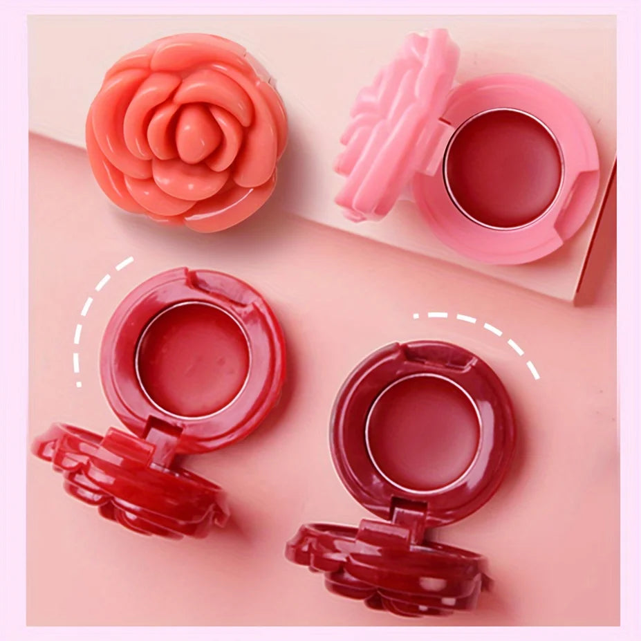 Rose-Shaped Velvet Matte Lip and Cheek Clay - 5
