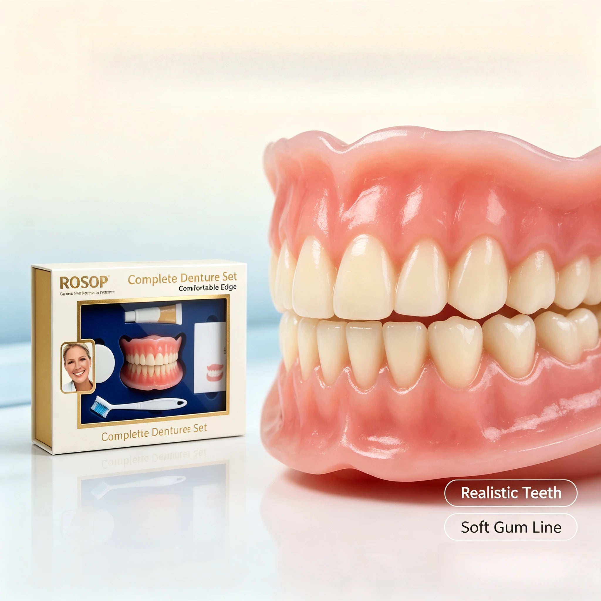Cosmetic Temporary Denture Set for Natural Smile Makeover - 7
