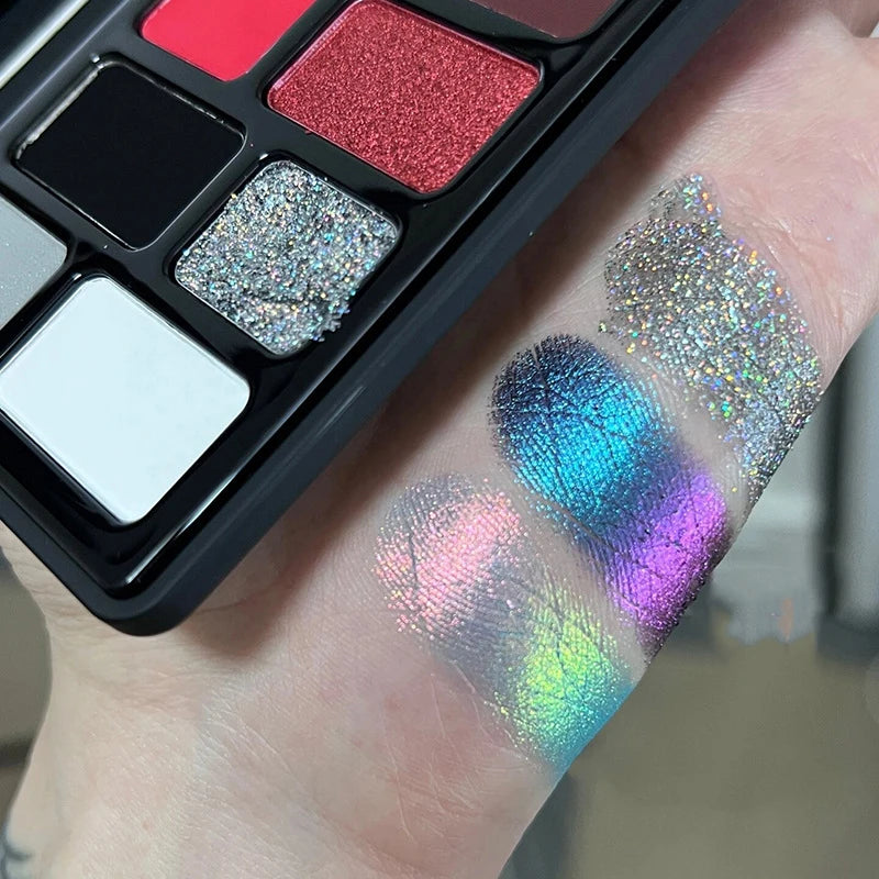 16-Color Punk Eyeshadow Palette for Bold Matte and Shimmer Looks - 5