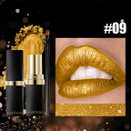 Metallic Pearl Finish Long-Lasting Lipstick