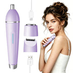 3-in-1 Waterproof Electric Shaver and Trimmer for Women