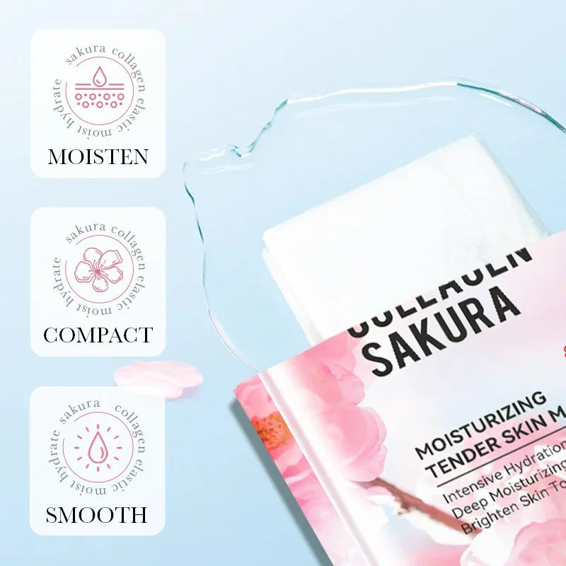 Hydrating Sakura Collagen Facial Sheet Mask