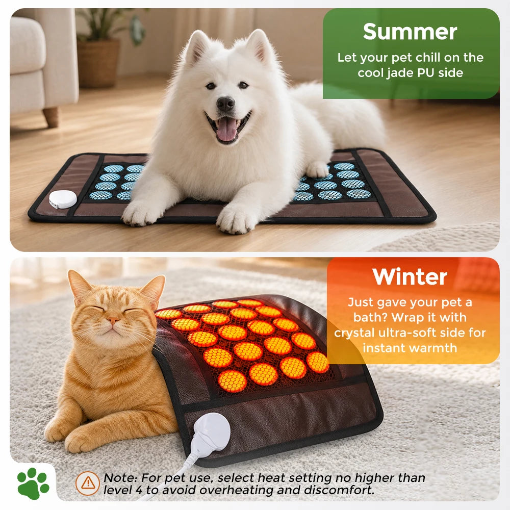 Natural Jade Stone Heating Mat for Pain Relief - 6