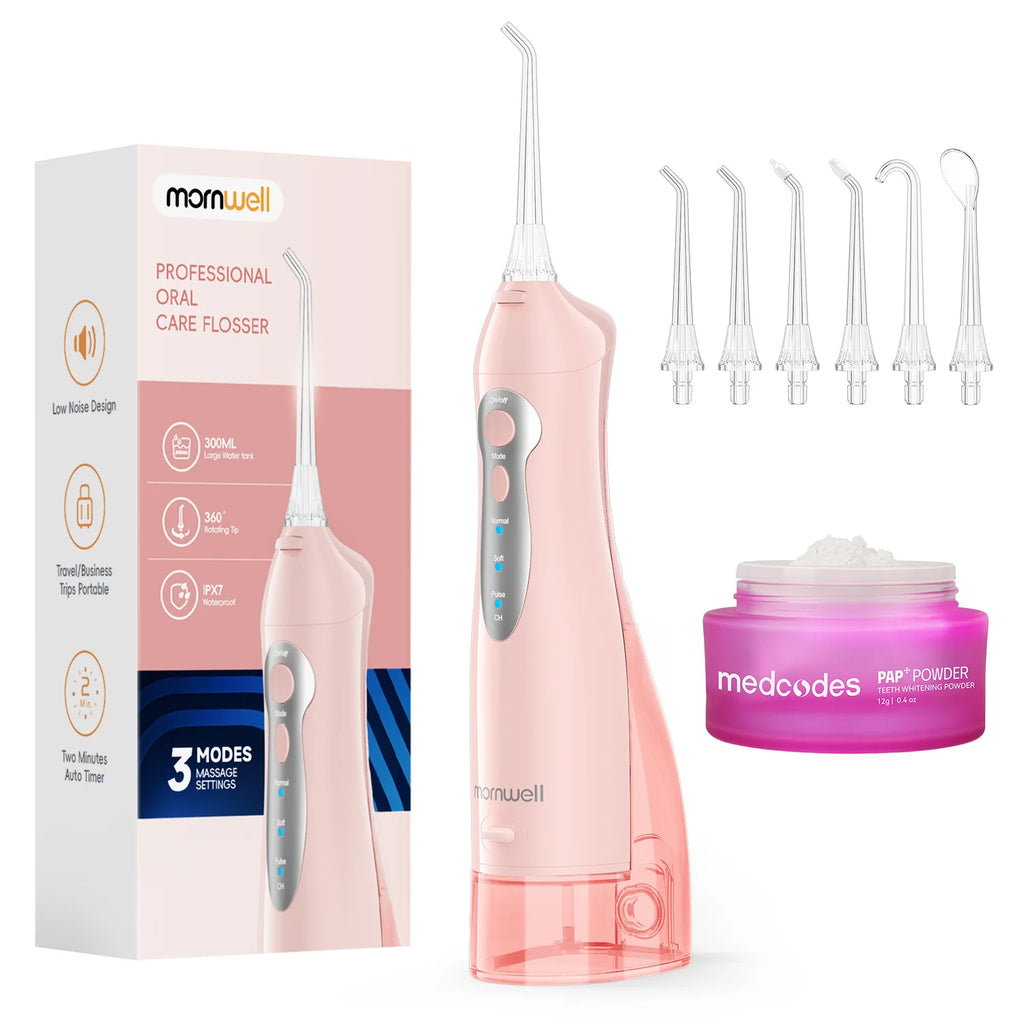 Portable Cordless Water Flosser for Teeth Cleaning