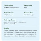 Refreshing Lemon Moisturizing Body Wash for Smooth Skin