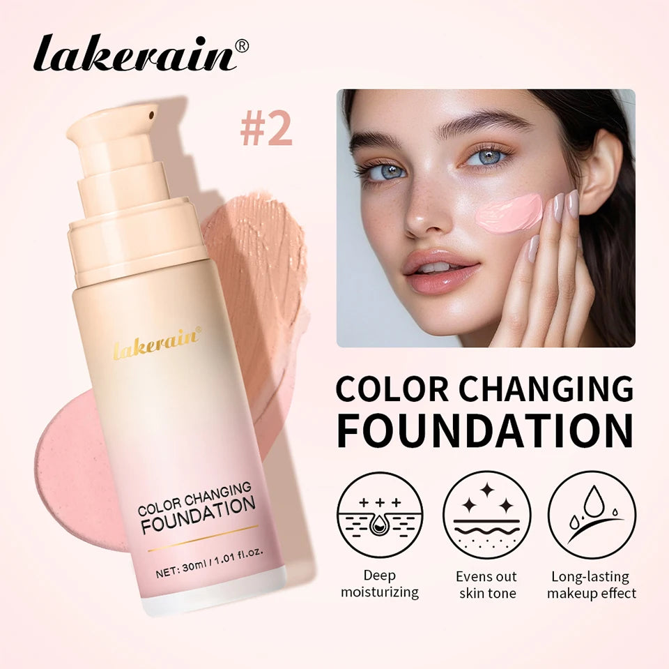 Color-Changing Liquid Foundation for Flawless Skin
