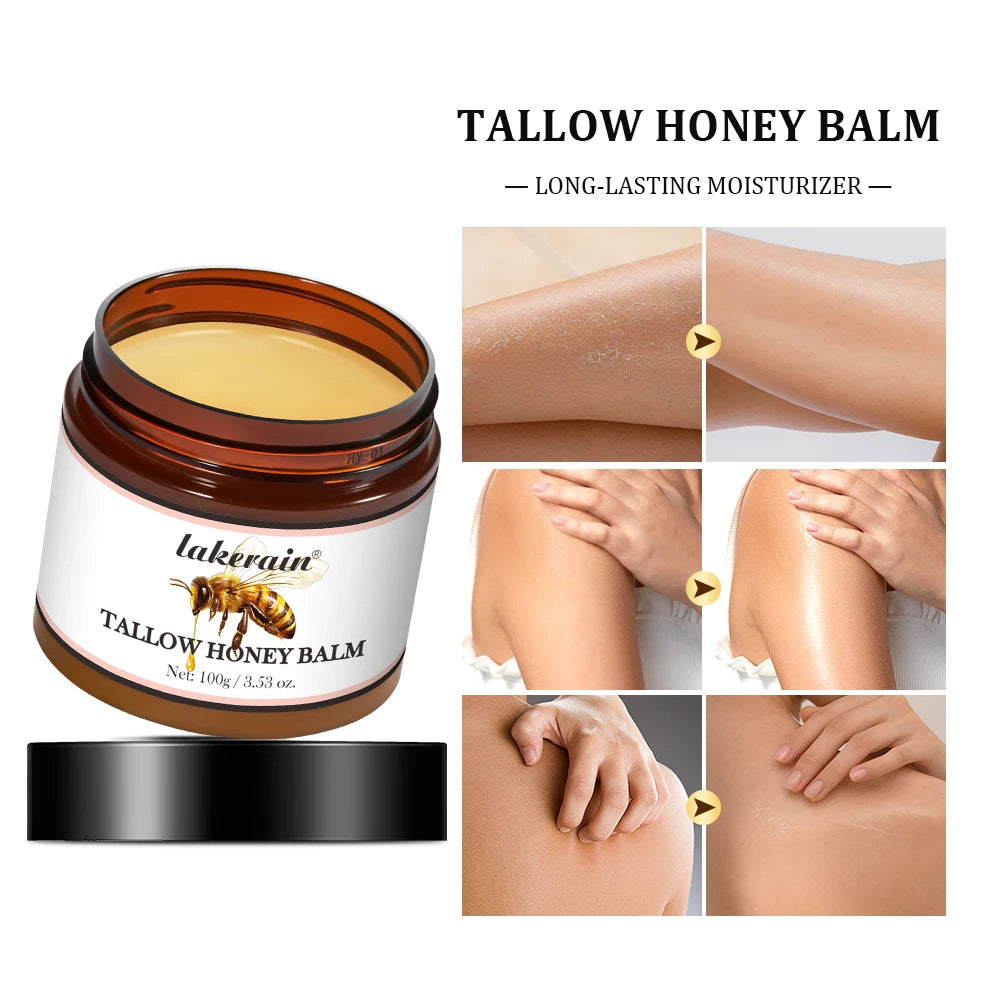 Whipped Beef Tallow and Honey Balm for Deep Skin Moisturizing