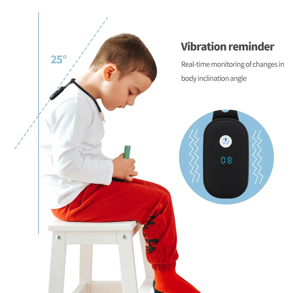 Smart Vibration Posture Corrector with LCD Display