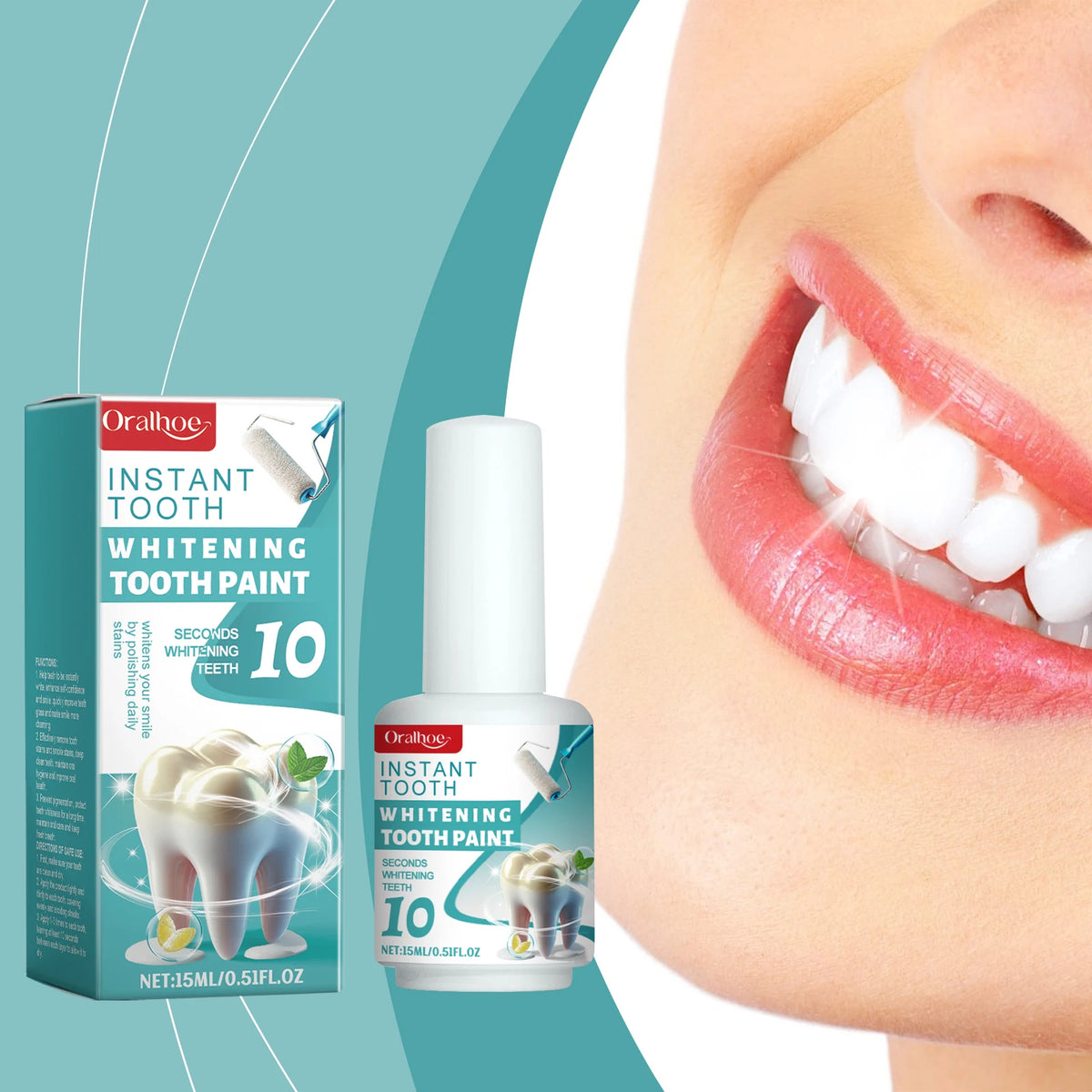 Instant Teeth Whitening Enamel Paint