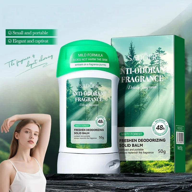 Refreshing Underarm Deodorant Solid Stick for All-Day Odor Control