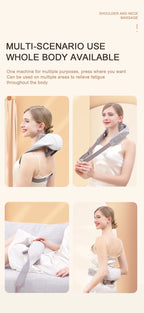 Wireless 6D Neck and Shoulder Deep Tissue Massager with Heat