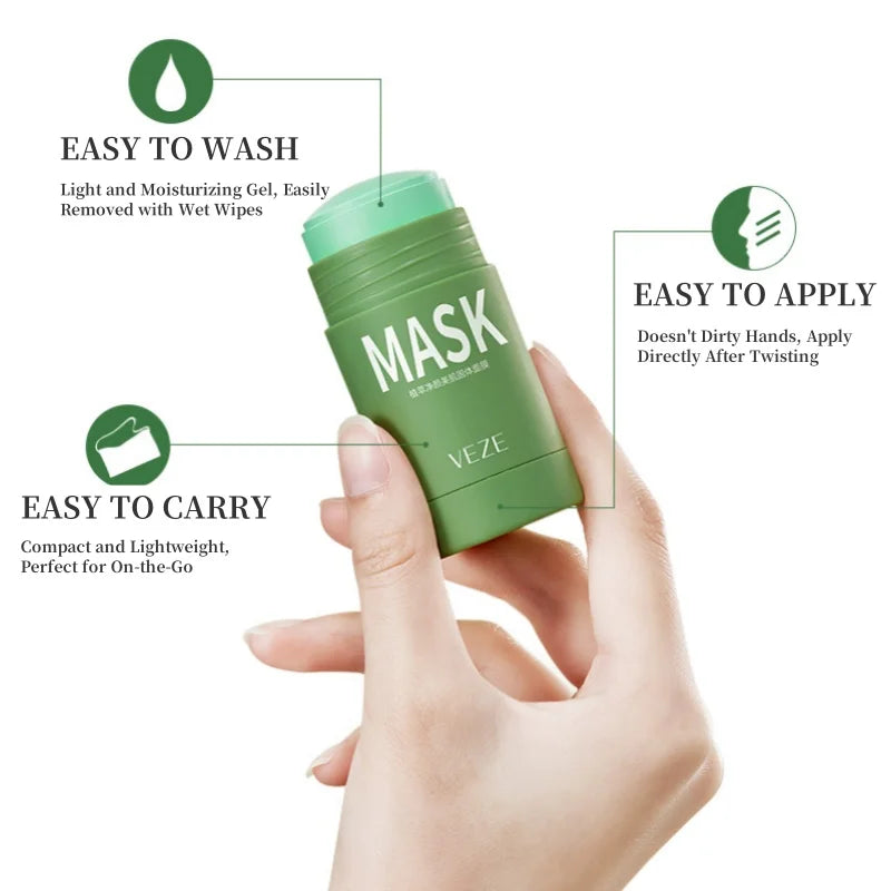 Deep Cleansing Green Tea Pore Refining Mud Mask Stick - 2