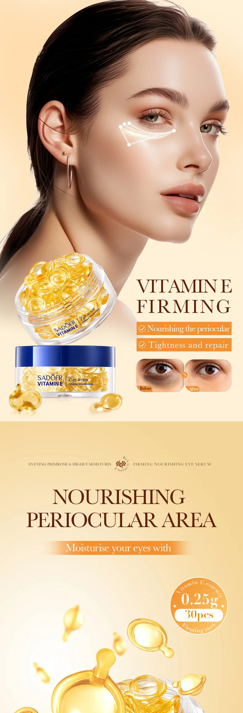 Vitamin E Firming Eye Serum Capsules