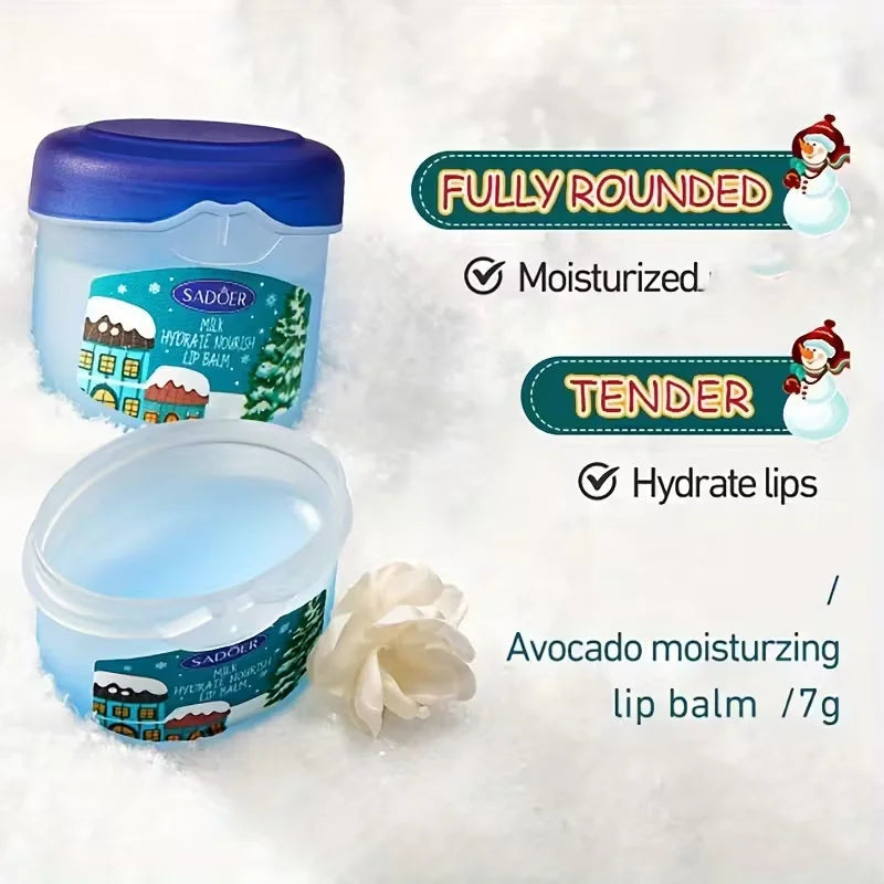 Hydrating Moisturizing Lip Balm Set for Dry Cracked Lips - 5