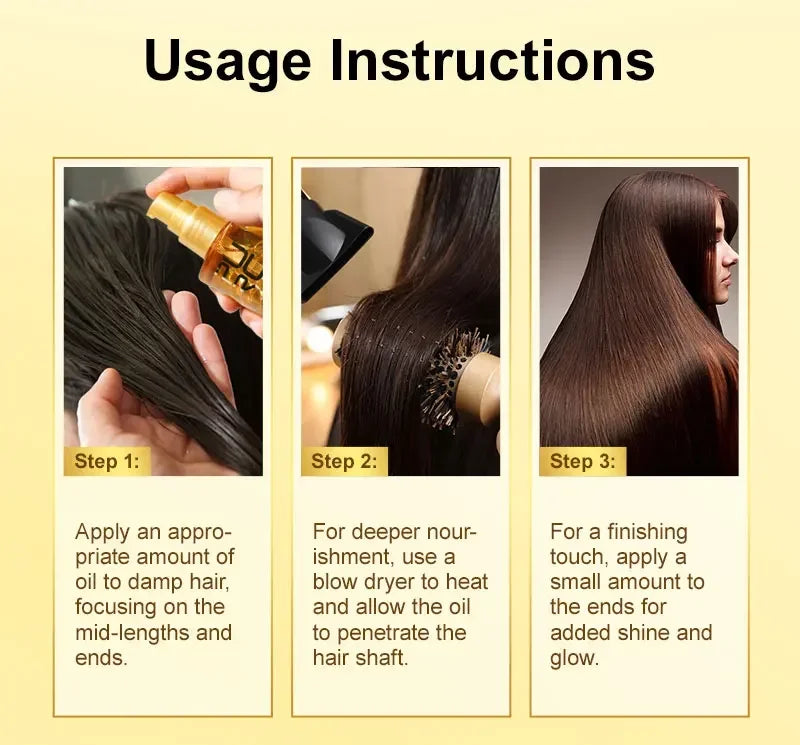 Amino Acid Hair Repair Oil for Dry and Damaged Hair