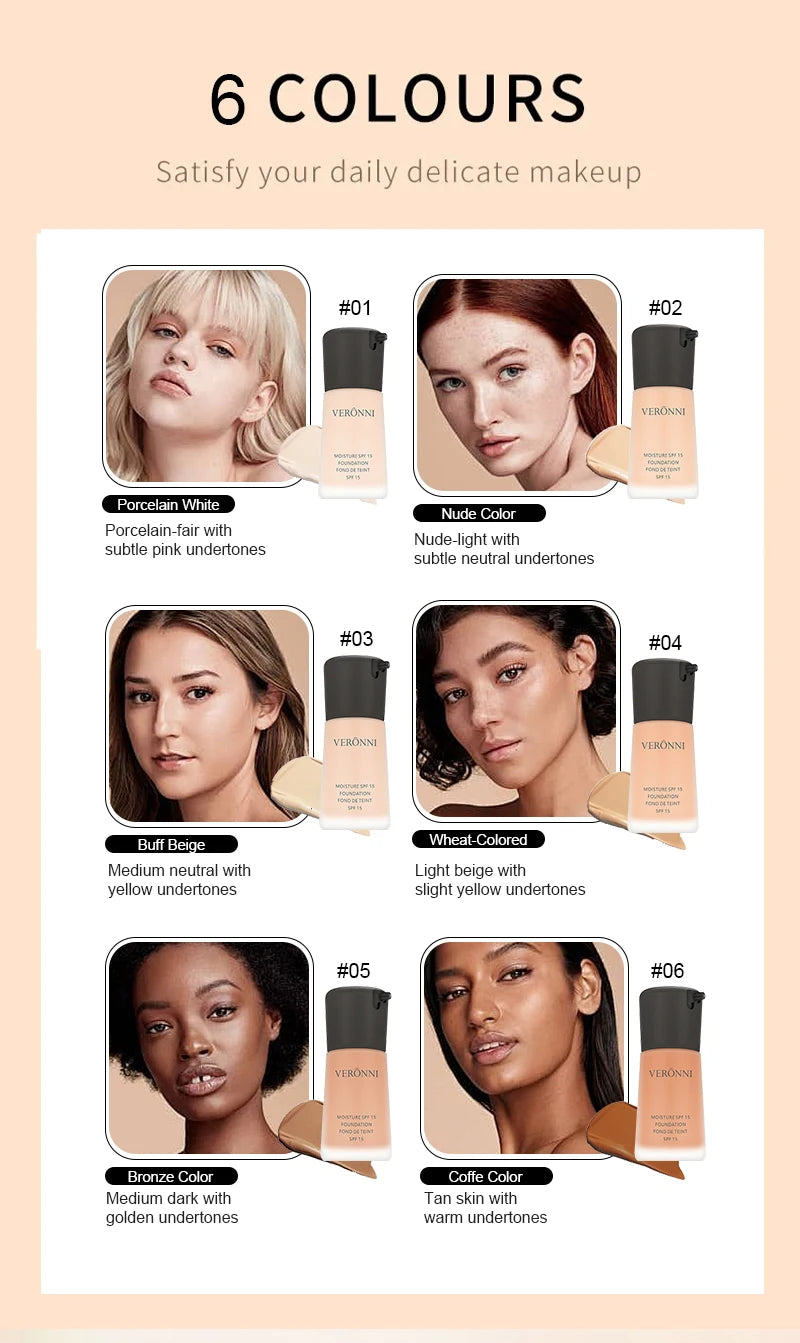 Full Coverage Moisturizing Foundation for Flawless Skin