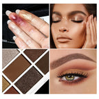 12-Color Neutral Eyeshadow Palette for Smoky and Party Looks
