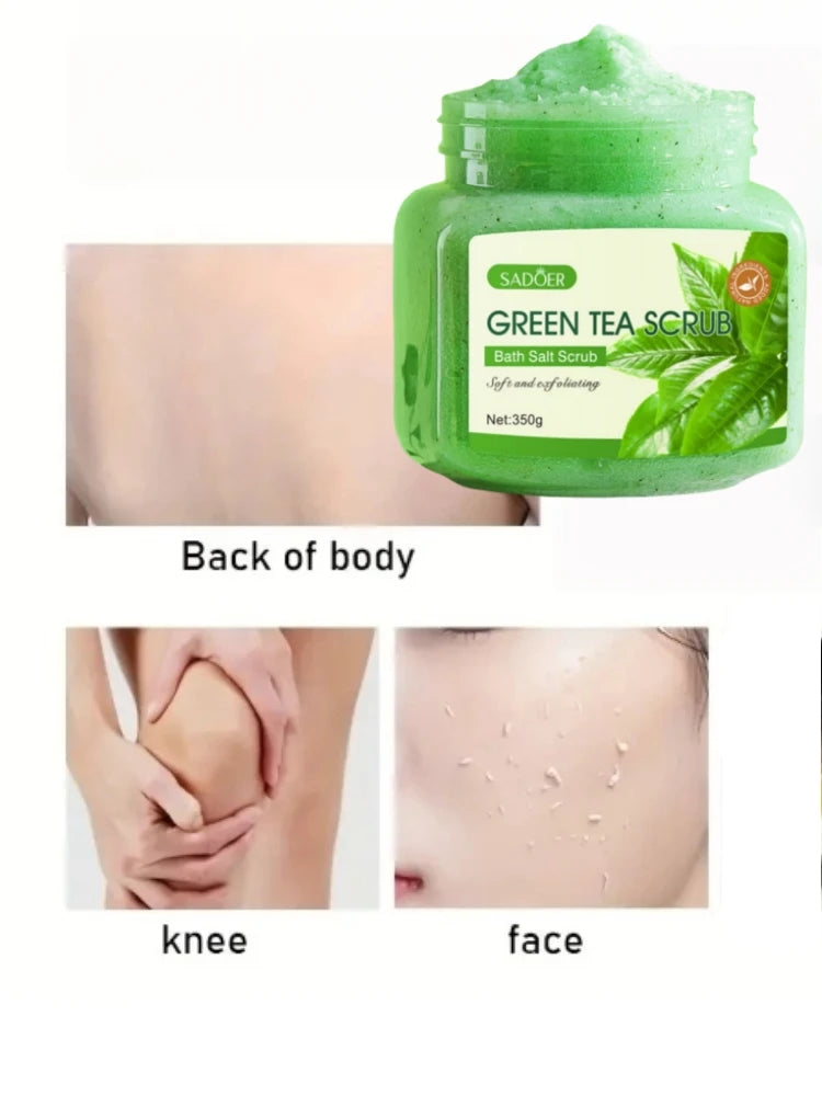 Exfoliating Green Tea Body Scrub for Smooth Bright Skin