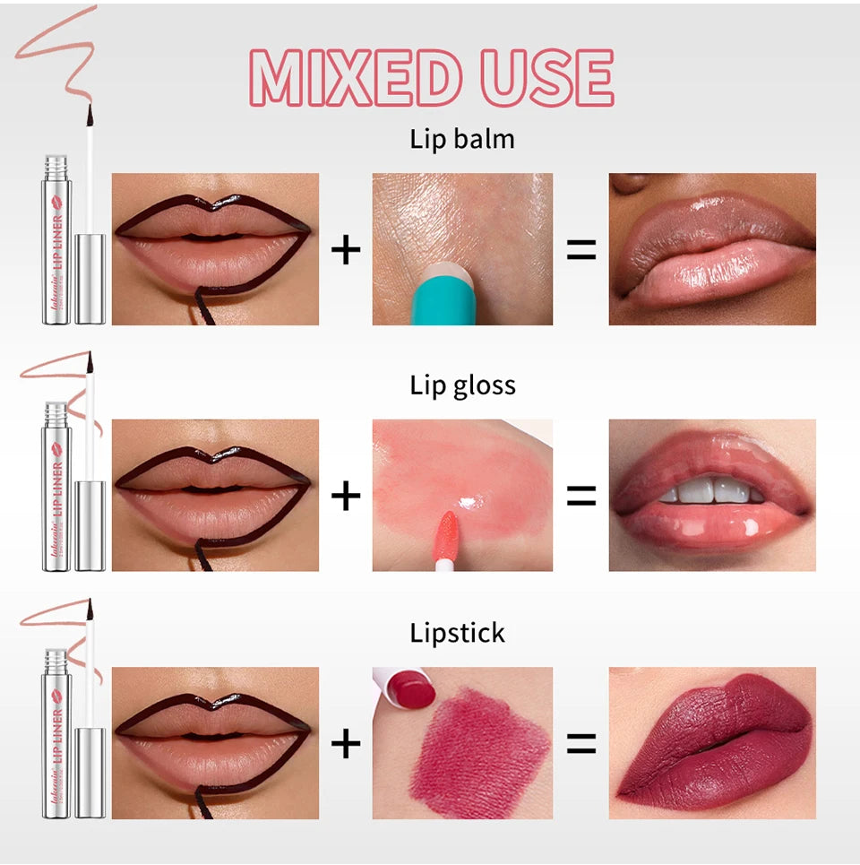Waterproof Peel-Off Lip Liner Tattoo Stain