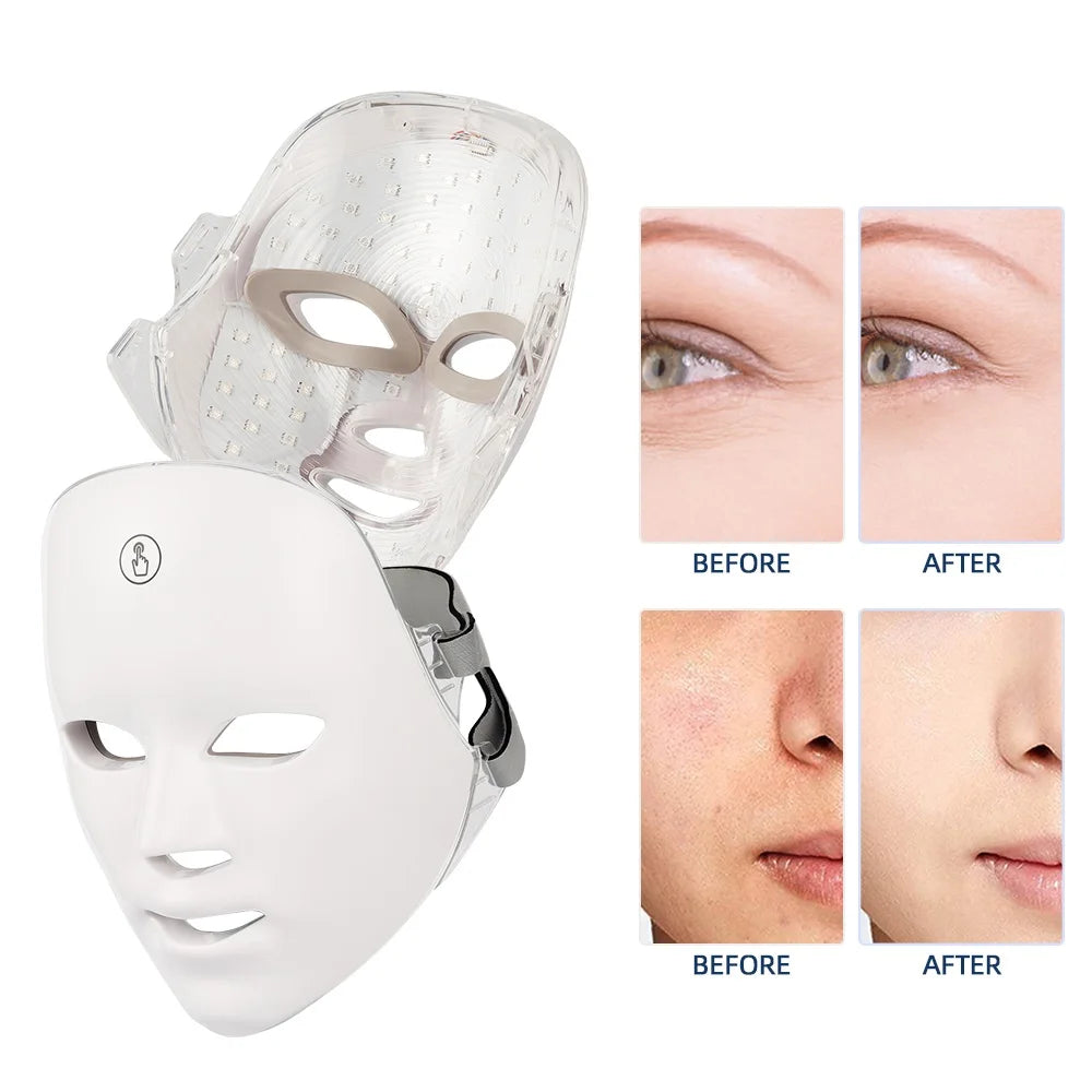 7-Color LED Light Therapy Facial Mask