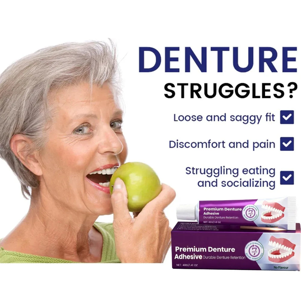 Denture Adhesive Cream for Secure Long-Lasting Hold