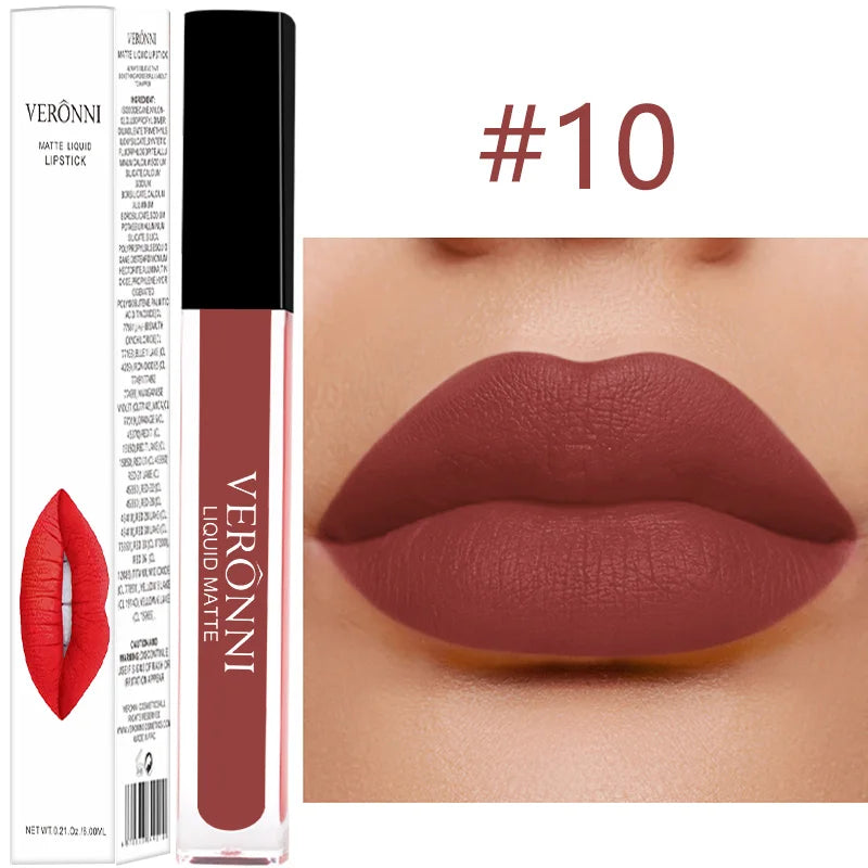 Waterproof Matte Liquid Lipstick Long-Lasting Lip Gloss - 18