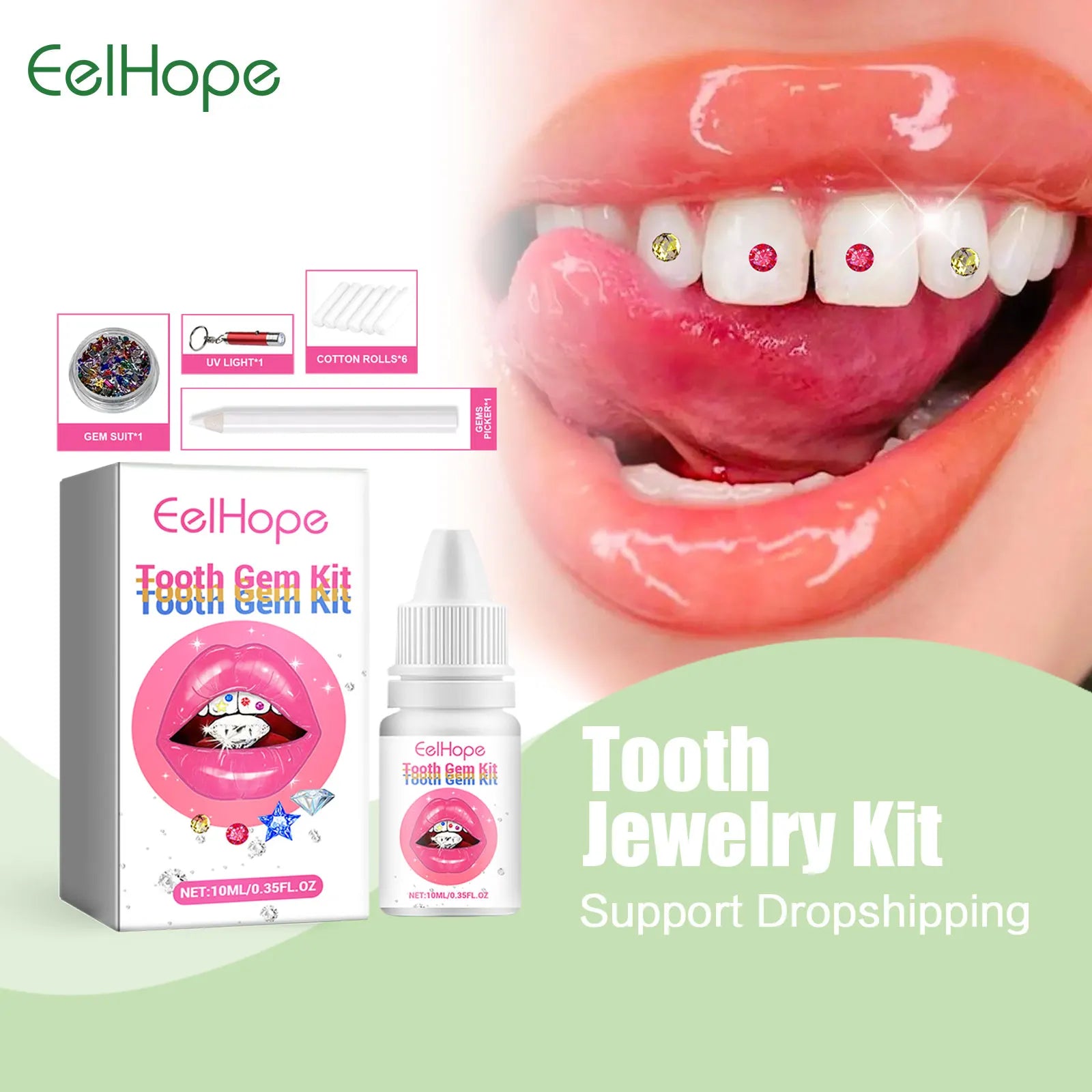 DIY Professional Tooth Gem Kit for Sparkling Dental Jewelry - 1