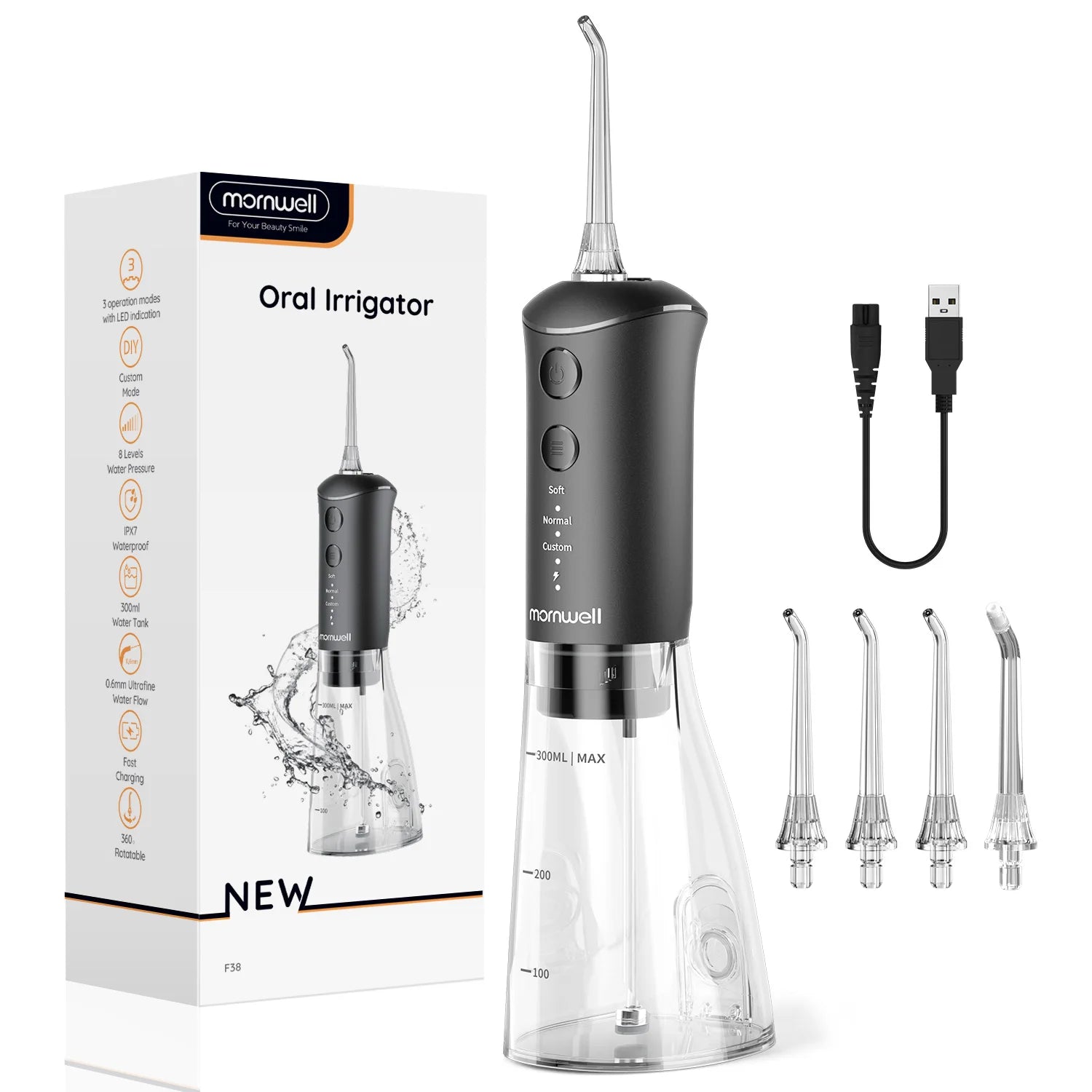 Portable Rechargeable Water Flosser for Deep Teeth Cleaning - 15