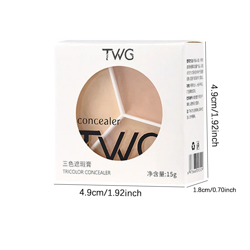 Three-Color Face Concealer Palette