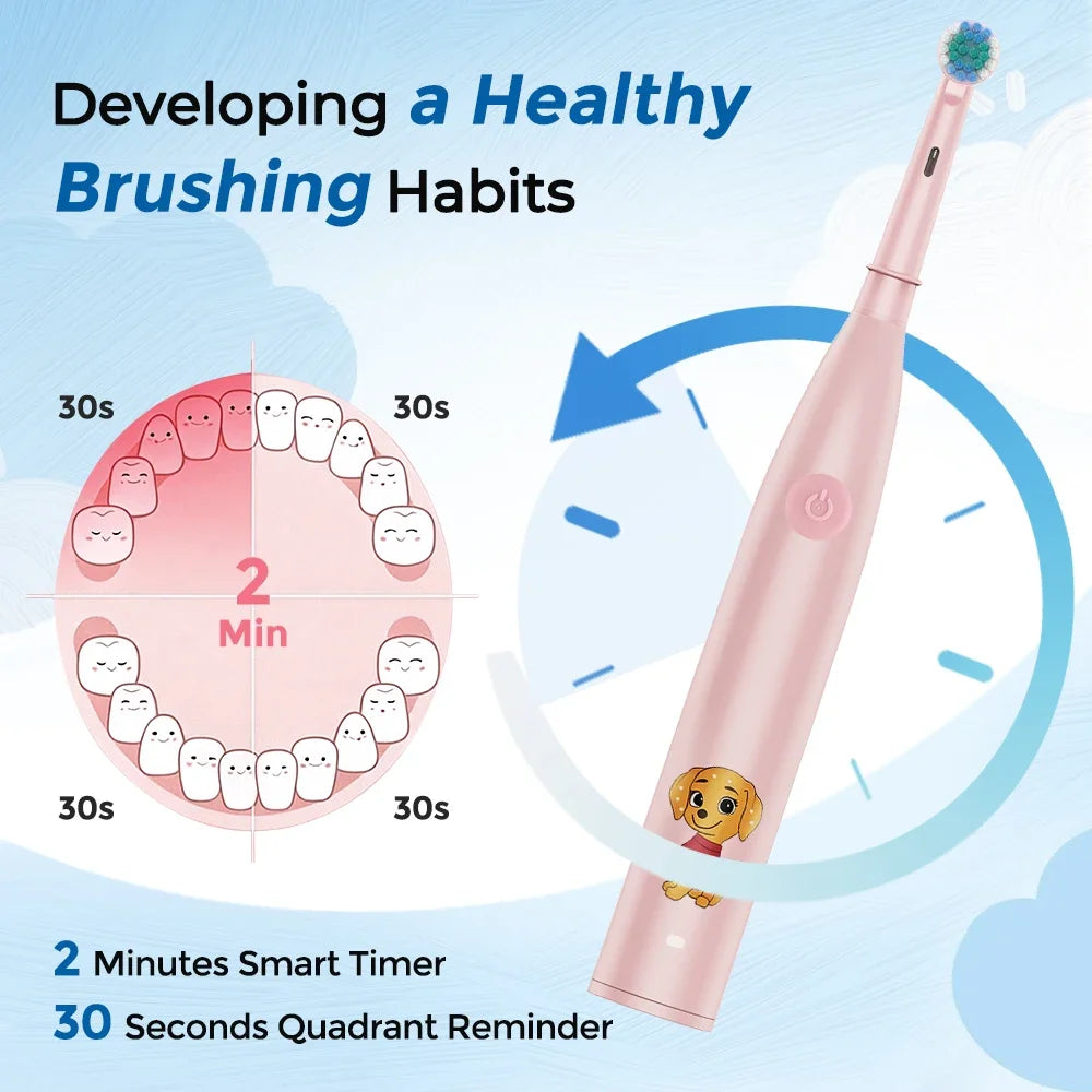 Rechargeable Sonic Electric Toothbrush for Kids - 4