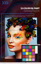 22-Color Professional Oil-Based Face and Body Painting Palette