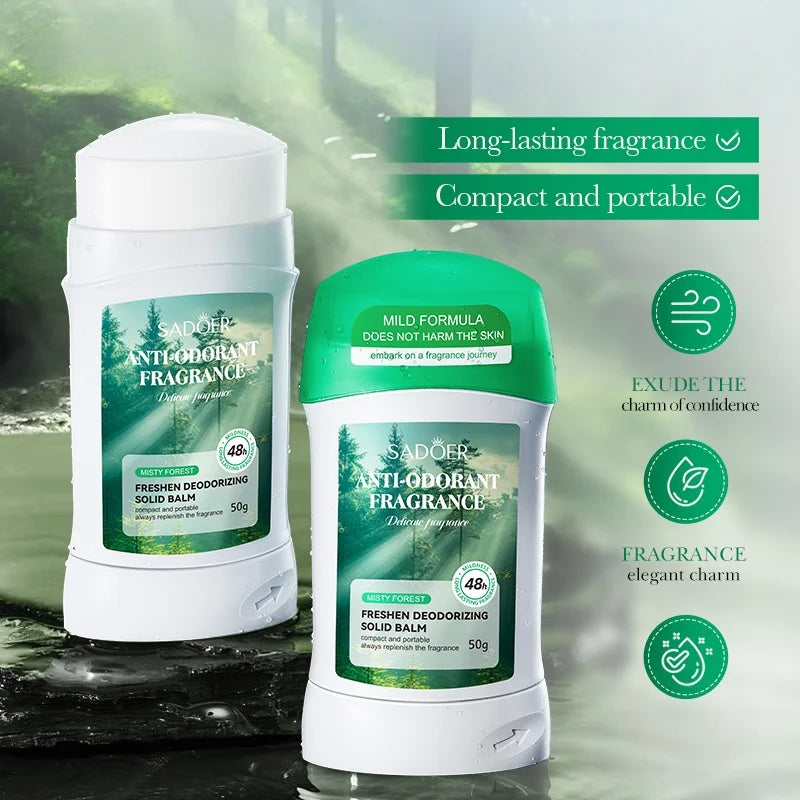 Refreshing Underarm Deodorant Solid Stick for All-Day Odor Control