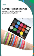 15-Color Professional Face and Body Painting Kit