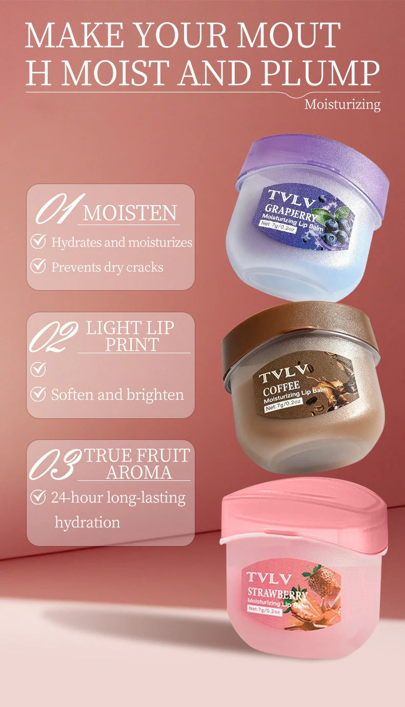 Hydrating Fruit Extract Lip Balm Set for Soft Smooth Lips - 9