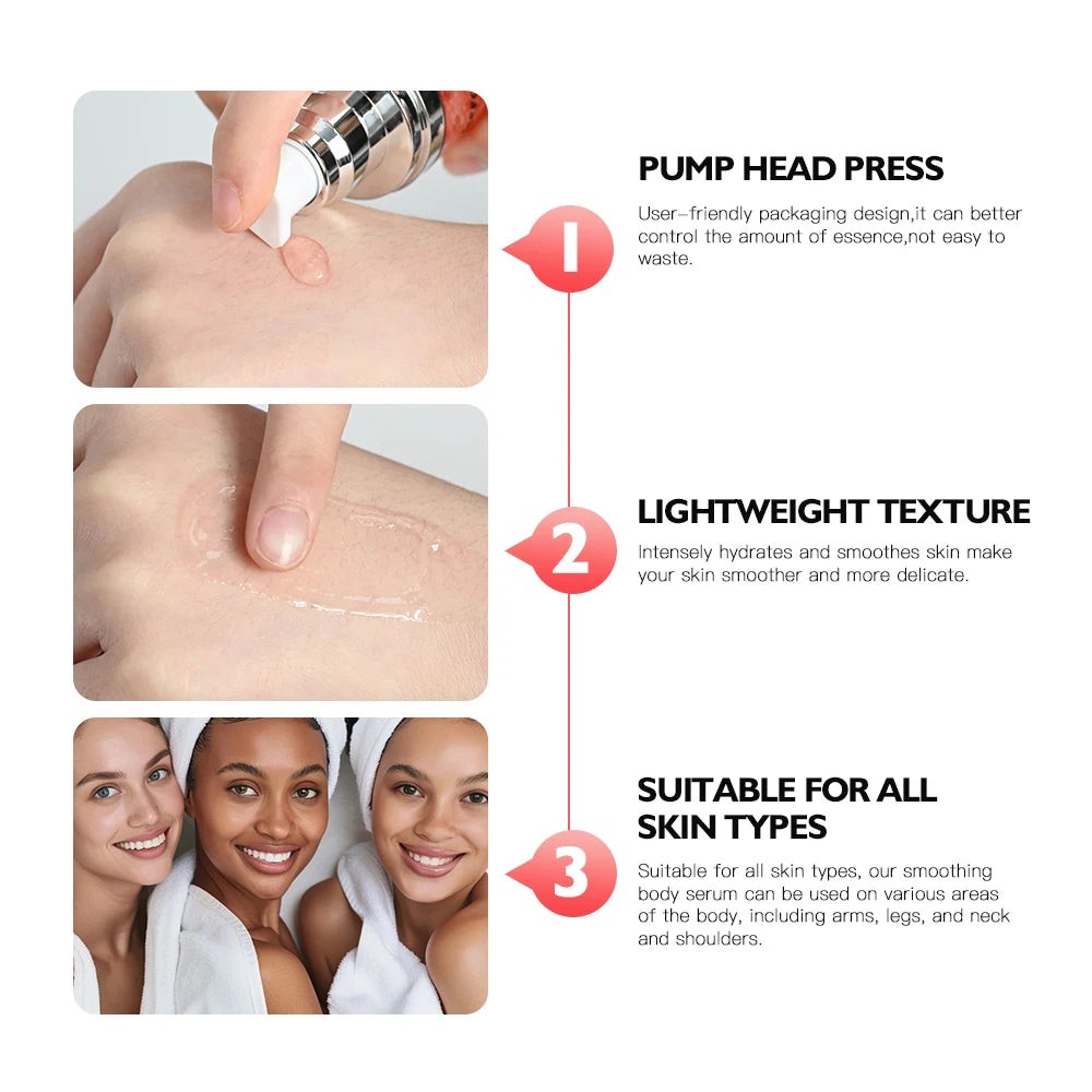 Smoothing Hydrating Body Serum for Radiant Elastic Skin