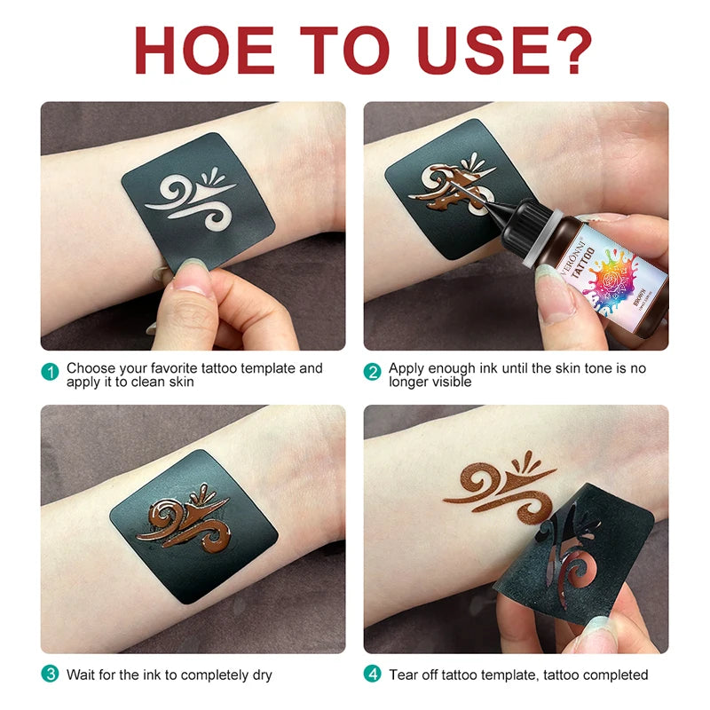 Temporary DIY Tattoo Paste for Festivals and Body Art