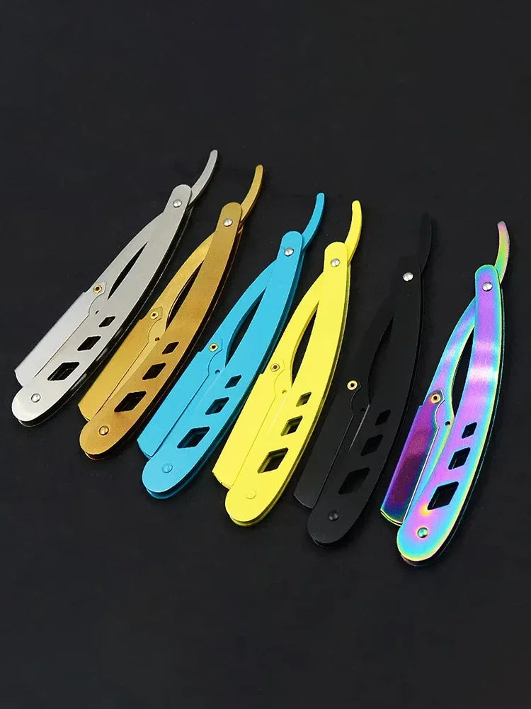Professional Folding Straight Edge Barber Razor - 8