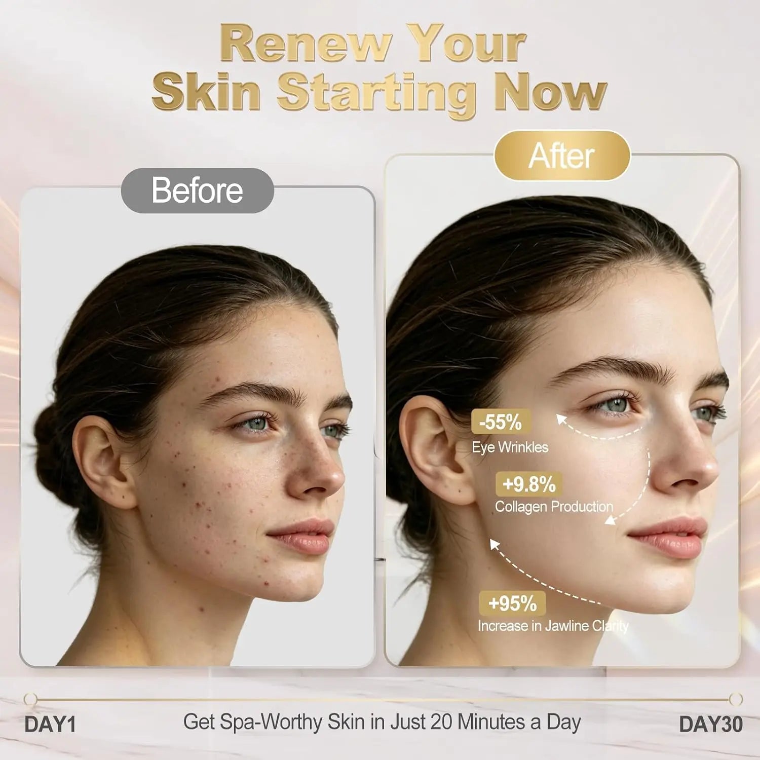 Micro-Current Facial Lifting and Rejuvenation Device - 5