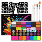 42-Color Professional Face and Body Paint Palette
