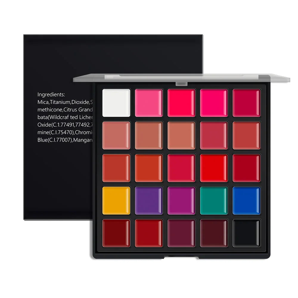 25-Color Professional Lip Makeup Palette