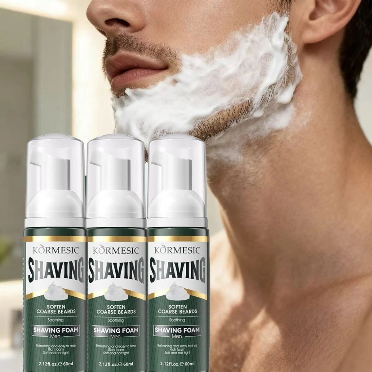 Men's Moisturizing Beard Softening Shaving Foam