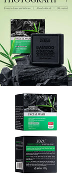 Deep Cleansing Bamboo Charcoal Soap for Clear Radiant Skin